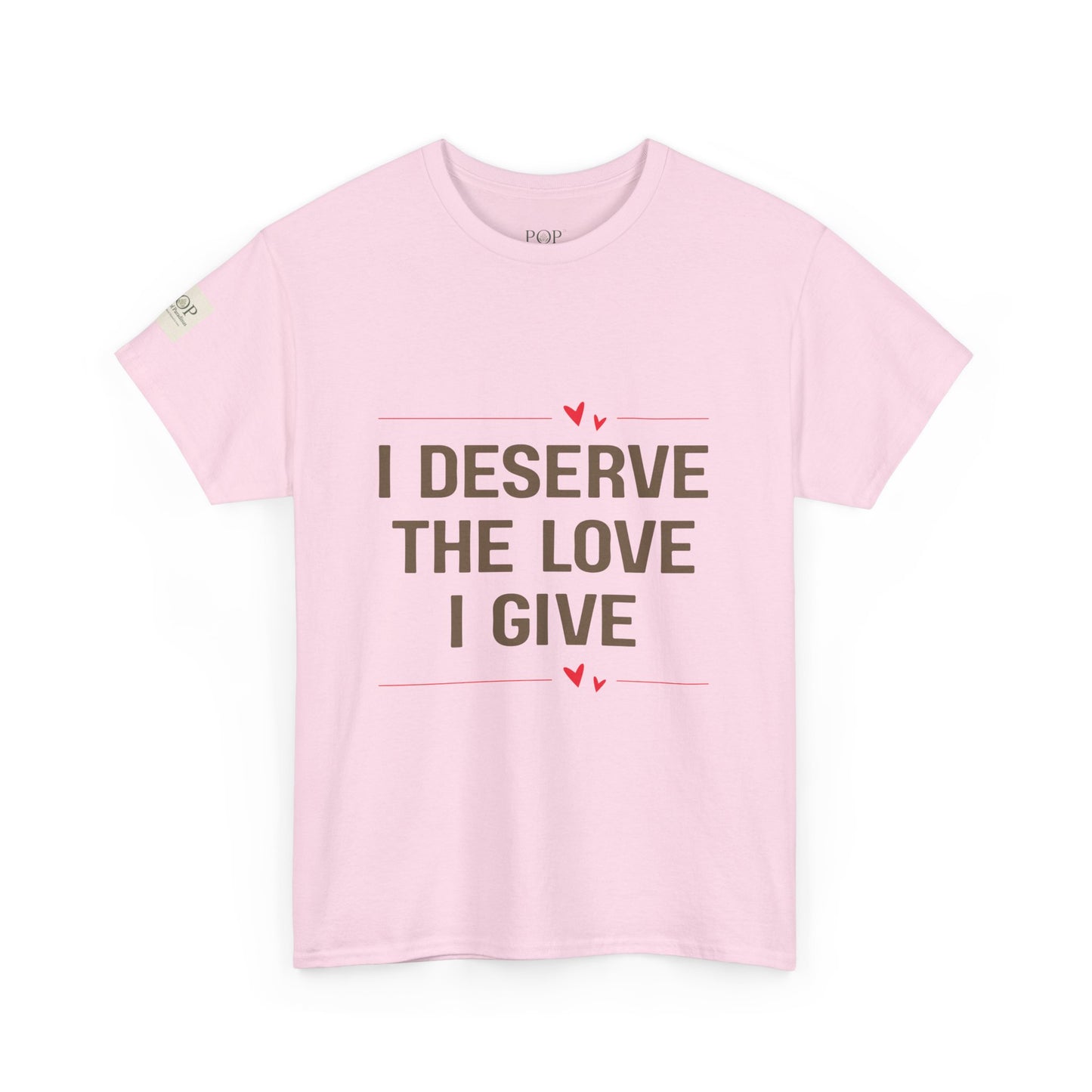 I Deserve the Love Unisex Heavy Cotton Tee, Comfortable T-Shirt for Self-Love, Gift for Friends, Inspirational Apparel, Perfect for [...]