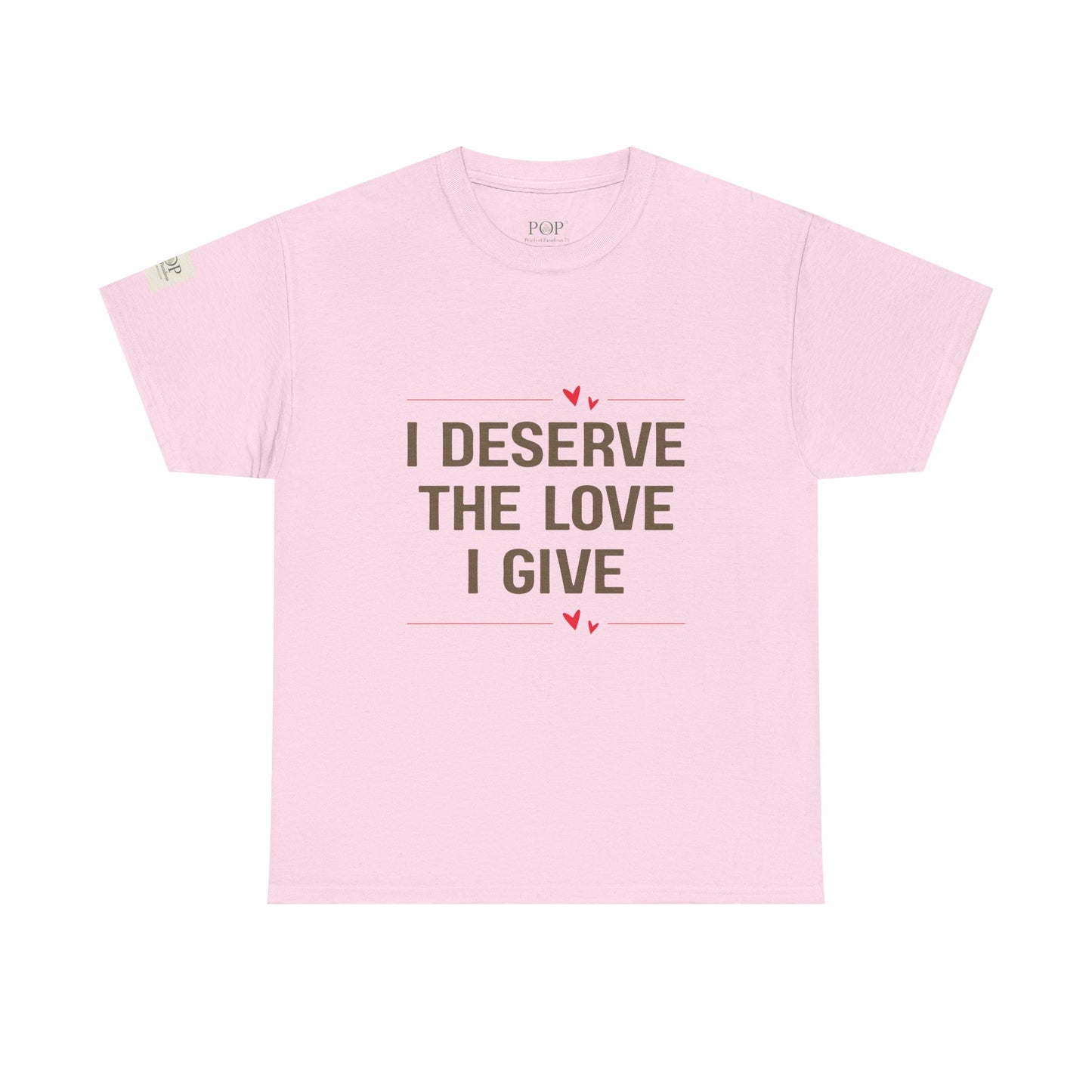 I Deserve the Love Unisex Heavy Cotton Tee, Comfortable T-Shirt for Self-Love, Gift for Friends, Inspirational Apparel, Perfect for [...]